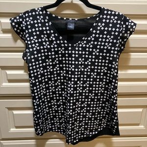 ANN TAYLOR Black & White blouse